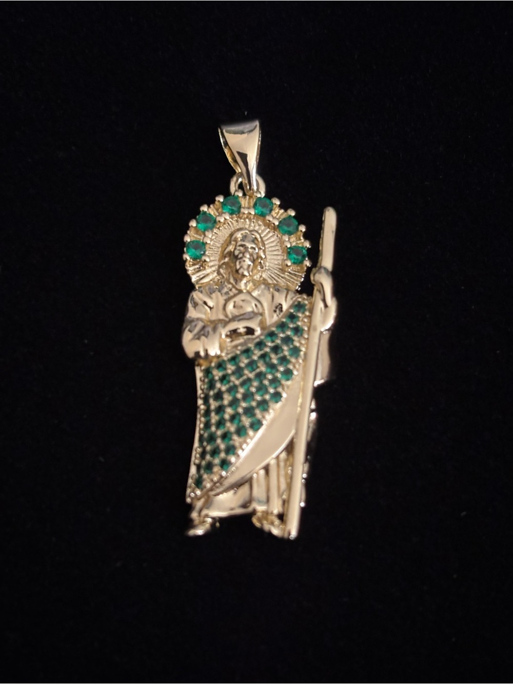 Gold plated Saint Jude pendant